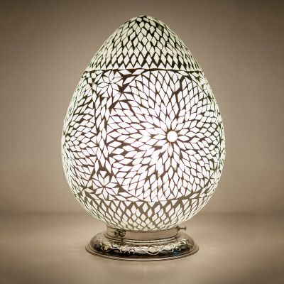 Transparent orientalisk bordslampa mosaik, Lara