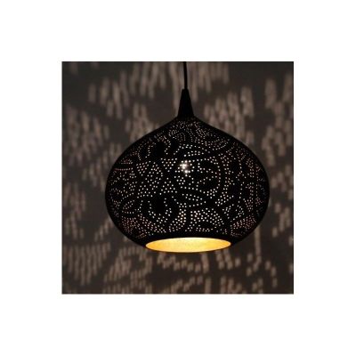 Svart orientalisk fönsterlampa metall, Noah