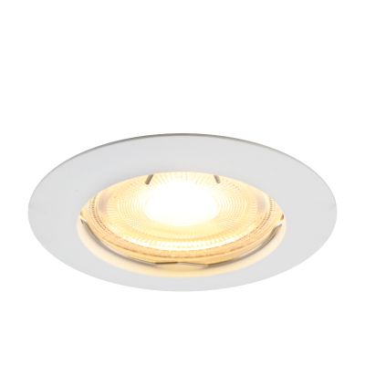 Aluminium infälld spotlight vit, Rudo