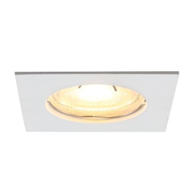 Aluminium infälld spotlight vit, Rudo