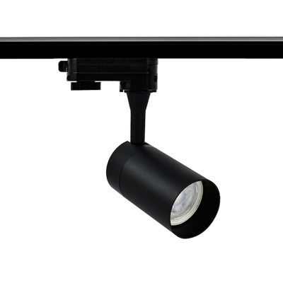 Svart 3-fas skena spotlight Ylva, Pro