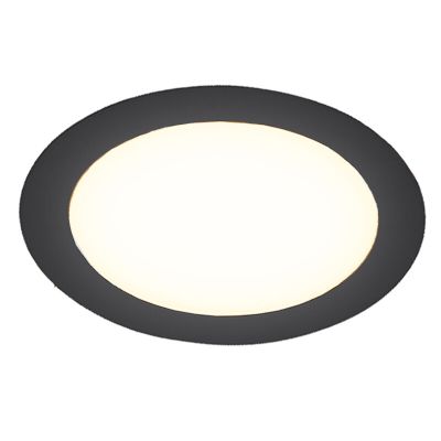 Svart downlight aluminium, Umbriel, 3W, 4000K LED, IP44