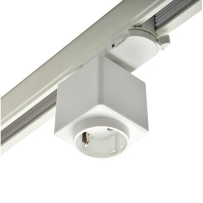 3-fasuttag, vit, Pro