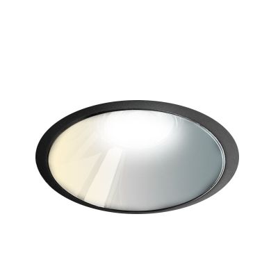 Svart downlight aluminium, Maud, 7W, white switch LED, IP22