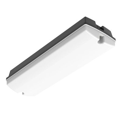 Svart trapphusbelysning plast, Pedram, 3W, white switch LED, IP66