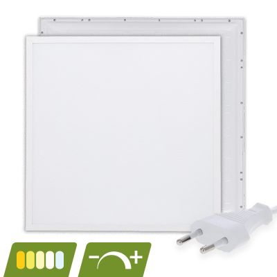 LED-panel 62x62 - 30W - vit strömbrytare - UGR<18 - dimbar - bakgrundsbelyst