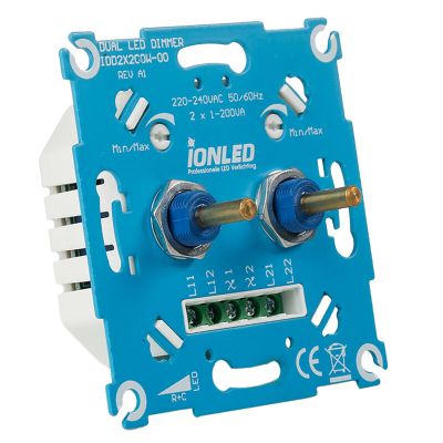 Dubbel LED-dimmer - 2x0,3-200W