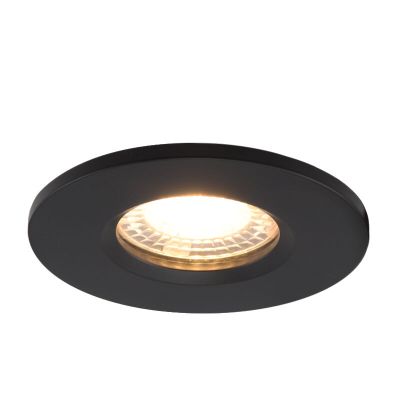 Modern infälld spotlight badrum svart, Jule, IP65