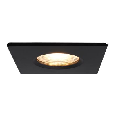 Modern infälld spotlight badrum svart, Jule, IP65
