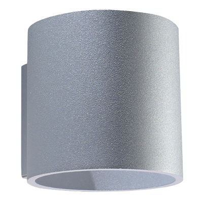 Aluminium up down vägglampa grå, Amely