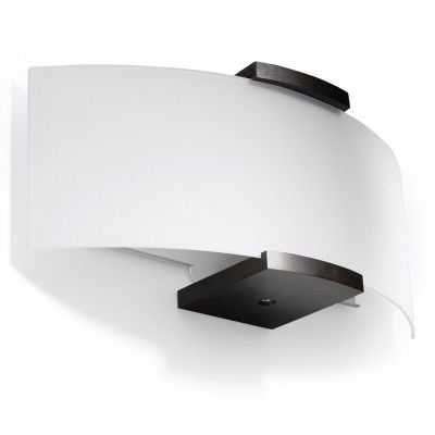 Glas vägglampa brun, Marinus