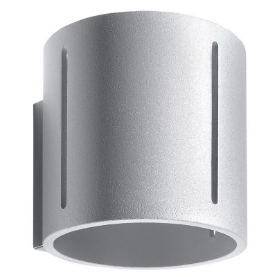 Aluminium up down vägglampa grå, Jamey