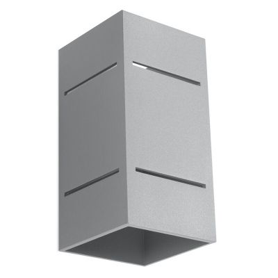Aluminium up down vägglampa grå, Janien