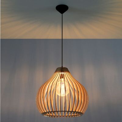 Trä fönsterlampa brun, Gudo