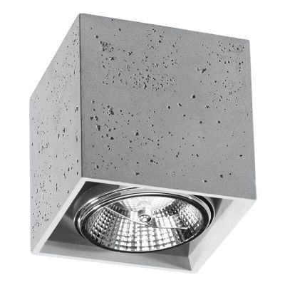 Betong utanpåliggande spotlight grå, Eugene
