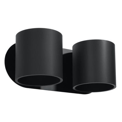 Aluminium up down vägglampa svart, Amely