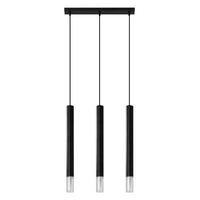 Glas fönsterlampa svart, Ishani