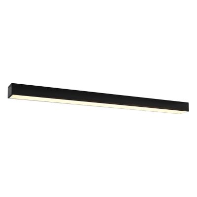 Aluminium vägglampa svart, Mascha, 48W, 3000K LED
