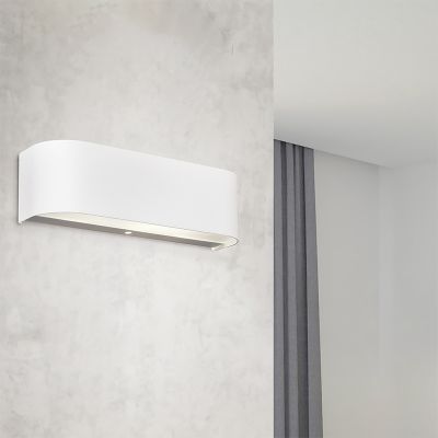Vit up down vägglampa glas, Tomaso, 3,1W, 3000K LED