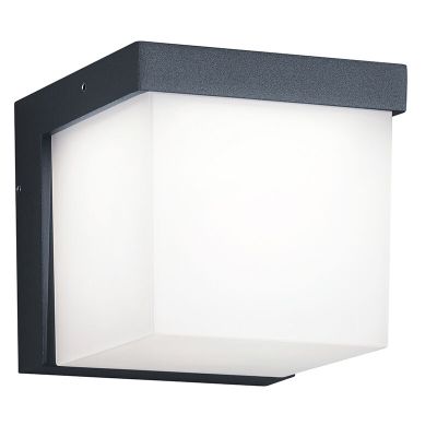 Antracit utelampa aluminium, Faro, 3,5W, 3000K LED, IP54