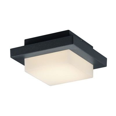 Antracit utelampa aluminium, Bletchley, 3,5W, 3000K LED, IP54