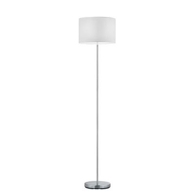 Nickel golvlampa metall, Ledbury, med brytare