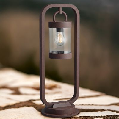 Rostfärgad golvlampa utomhus med skymningssensor modern, Sambesi, IP44