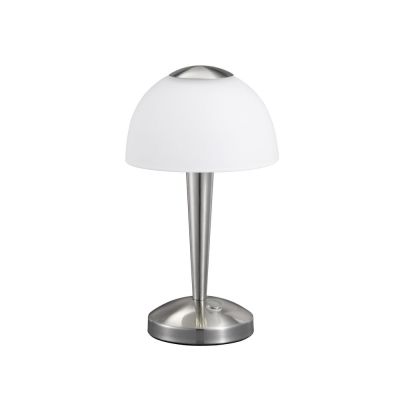 Nickel bordslampa klassisk, Daphne, 4W, 3000K LED, med brytare