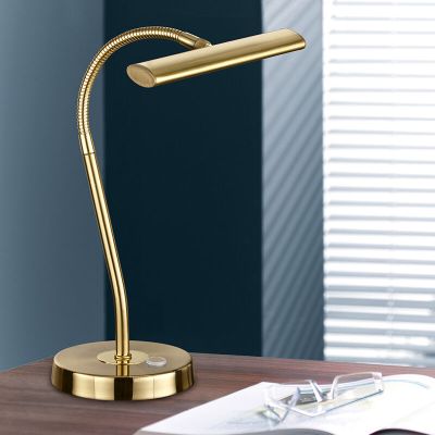 Mässing bordslampa modern, Eliza, 4W, 3000K LED, med brytare
