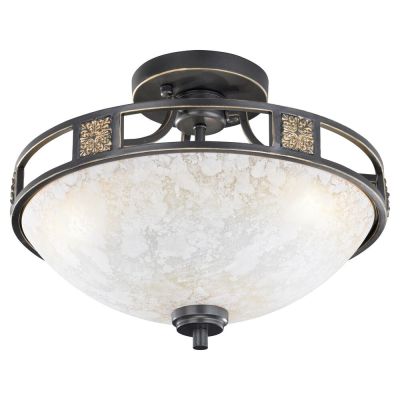 Rostfärgad taklampa klassisk, Letchworth