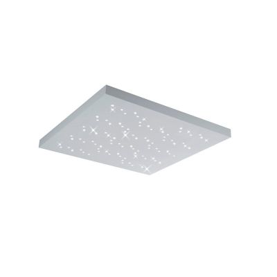 Vit plafond modern, Jernved, 36W, varm till kall vit justerbar LED, met fjärrkontroll