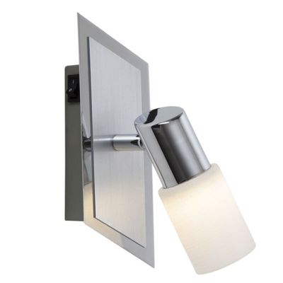 Grå spotlight tak glas, Morely, 4,3W, 3000K LED, med brytare