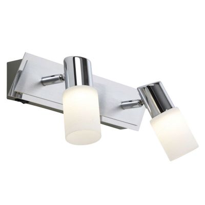 Grå spotlight tak glas, Morely, 4,3W, 3000K LED, med brytare