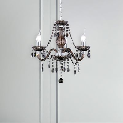 Svart ljuskrona klassisk, Pedra