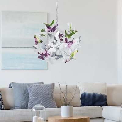 Krom fönsterlampa design, Butterfly