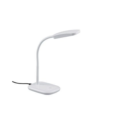 Vit skrivbordslampa modern, Charlot, 3,5W, 3000K LED, med brytare