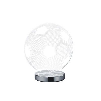 Krom bordslampa design, Berit, 7W, varm till kall vit justerbar LED, med brytare