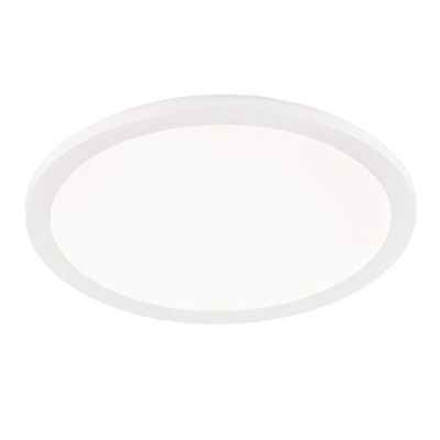 Vit plafond modern, Gistrup, 24W, 3000K LED, IP44