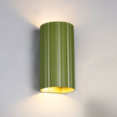 Grön up down vägglampa modern, Sieb