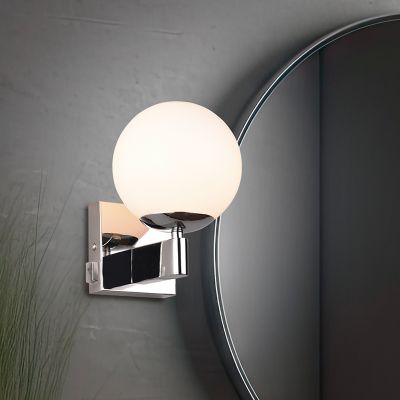 Krom badrumslampa vägg modern, Eray, IP44