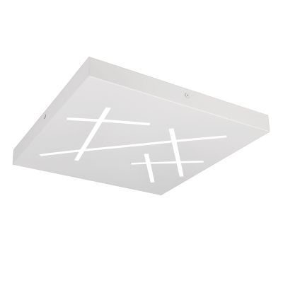 Vit plafond design, Eelco, 24W, varm till kall vit justerbar LED, 3 stegs dimmer