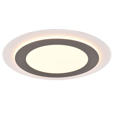 Nickel plafond modern, Frans, 42W, varm till kall vit justerbar LED, met fjärrkontroll