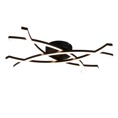 Svart plafond design, Carien, 22W, 3000K LED