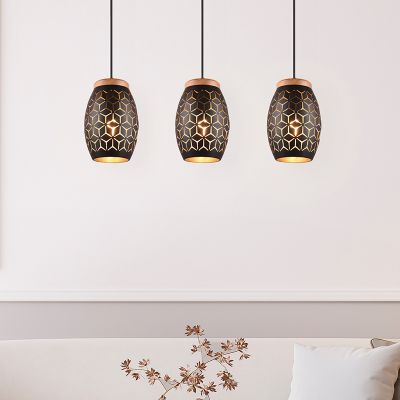 Svart fönsterlampa modern, Delana