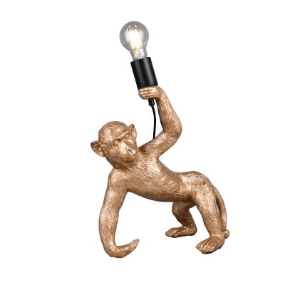 Guld bordslampa plast, Macaca
