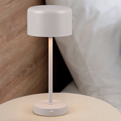 Grå bordslampa modern, Dustin, 1,5W, 3000K LED, med beröringsdimmer