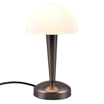 Svart bordslampa modern, Delila, med beröringsdimmer