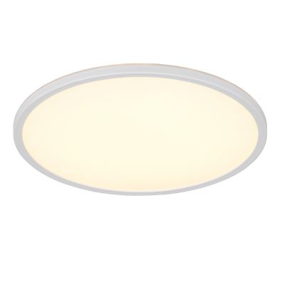 Vit plafond modern, Jeltje, 22W, varm till kall vit justerbar LED, met fjärrkontroll