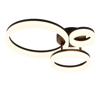 Svart taklampa design, Ufuk, 32W, 3000K LED