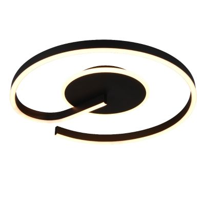 Svart taklampa design, Ymer, 21W, white switch LED, 3 stegs dimmer